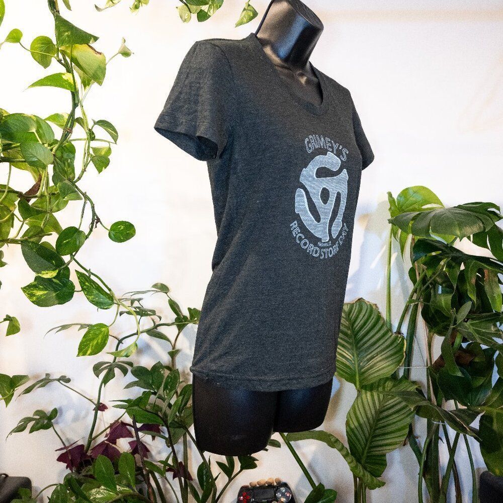 Grimey's Record Store Graphic Tee Women's Used Black/Light Grey M - Picture 5 of 8